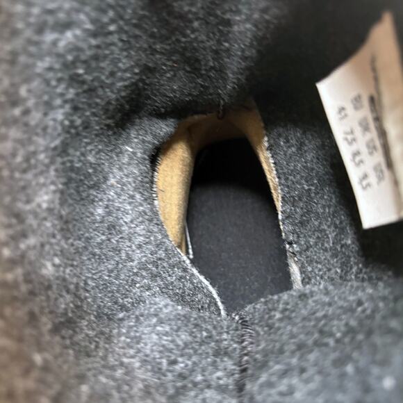 Vintage Moon Boot Icon Lace-Up Snow Winter Ski Boots EU 41 US 8.5 Black Nylon - Picture 11 of 12